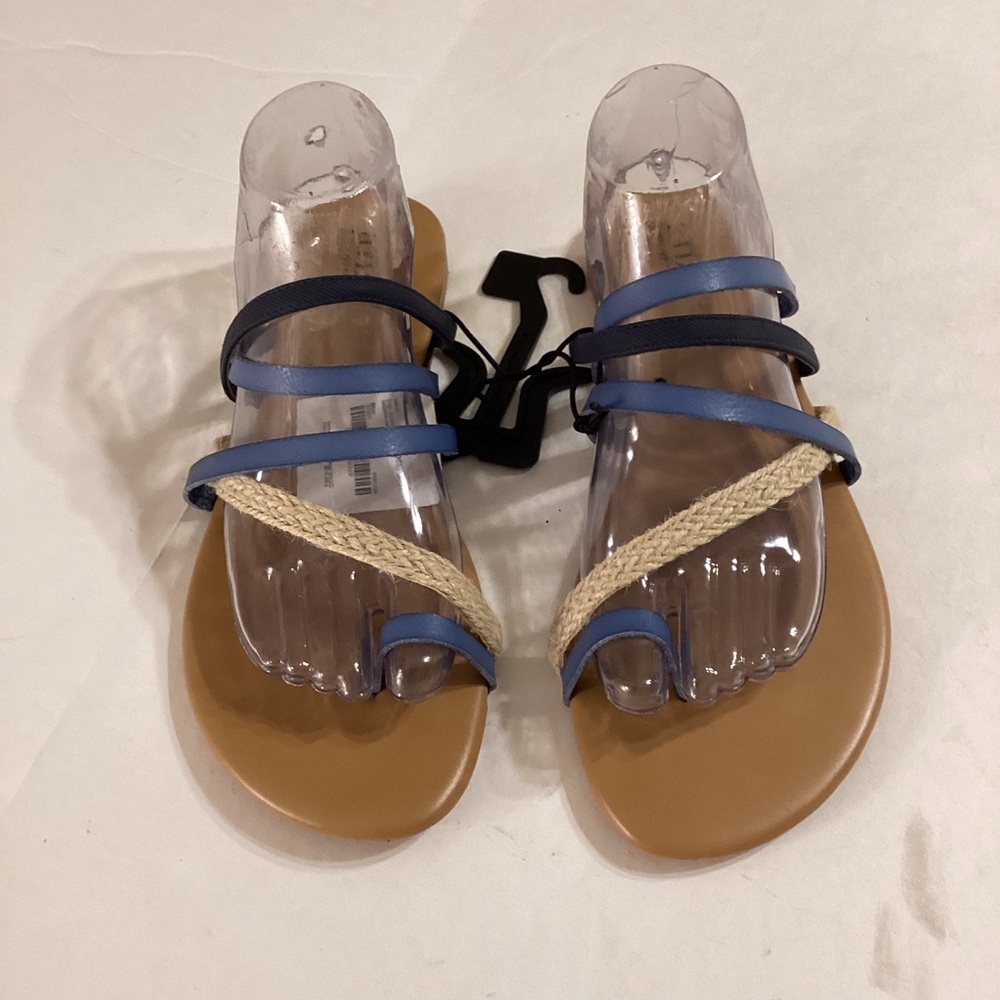 NWT A.N.A. Women’s Multi Color Toe Strap Sandals Size 10